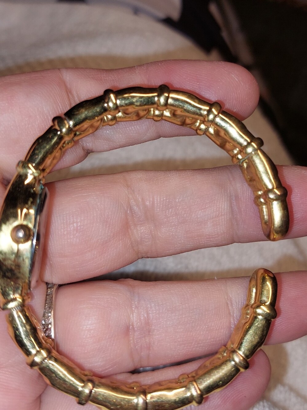 Joan Rivers Gold Tone Bamboo Cuff Bracelet - Women's Fashion Jewelry